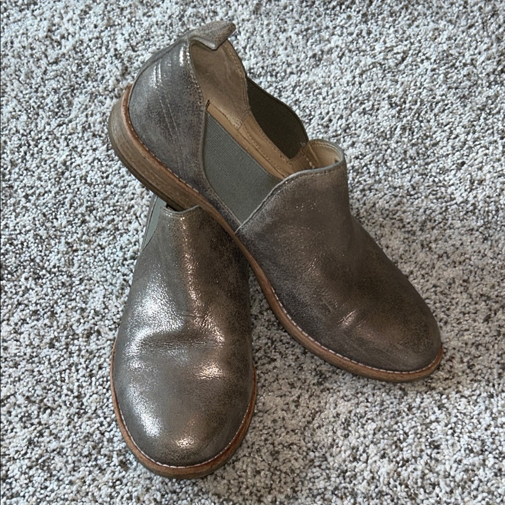 Clarks Metallic Leather Boots
